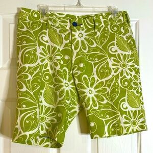 SCOTT SPAHR SHORTS IN LIME GREEN PRINT - men’s 33